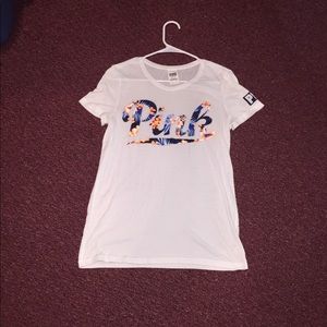 Victoria’s Secret PINK tropical logo t-shirt